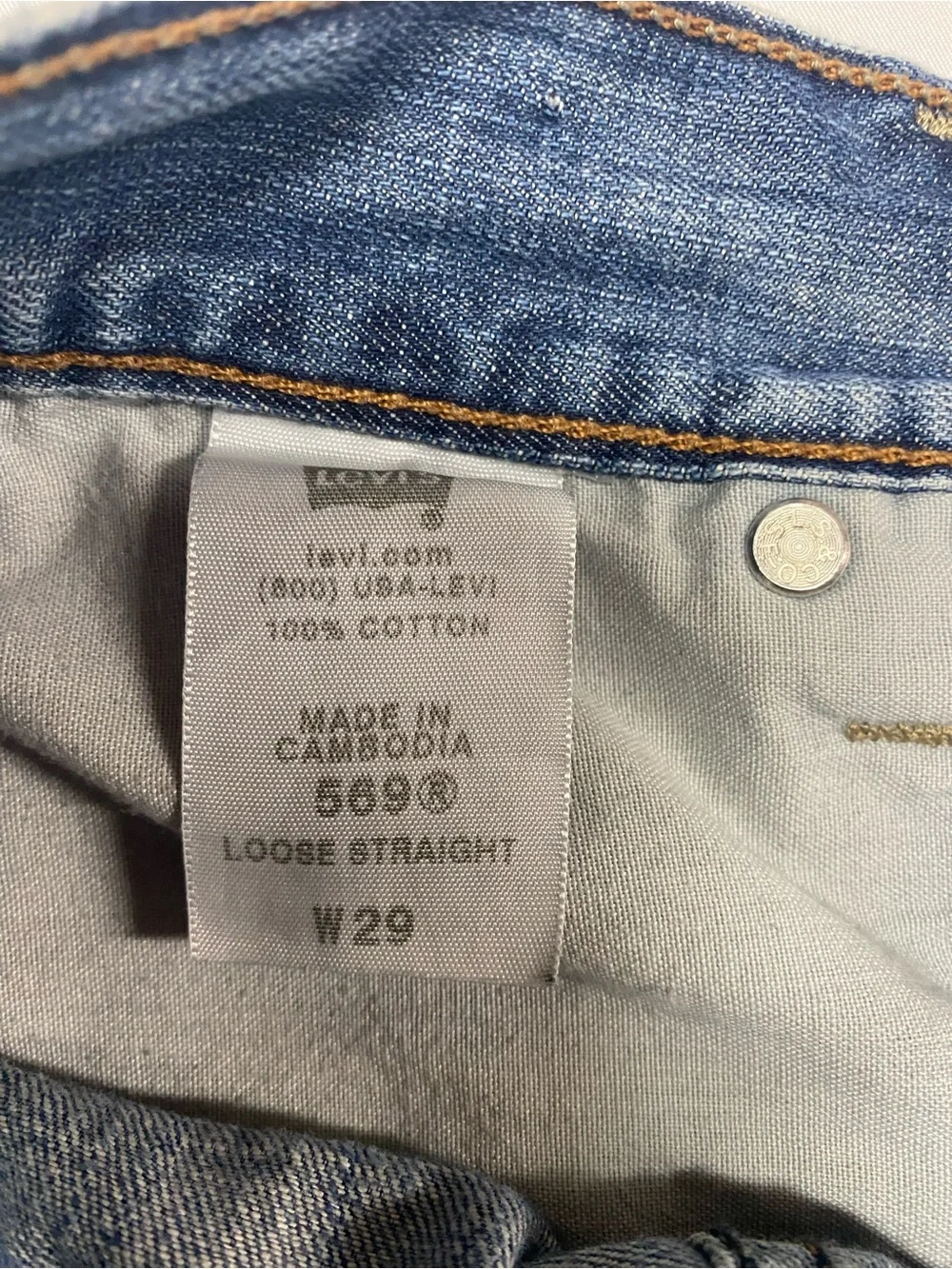 Levi’s 569 Blue Denim Jean Shorts Men’s 29W